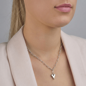 Ketting hart Lux zilver