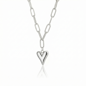 Ketting hart Lux zilver