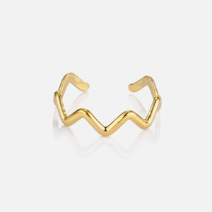 Ring fancy curved goud
