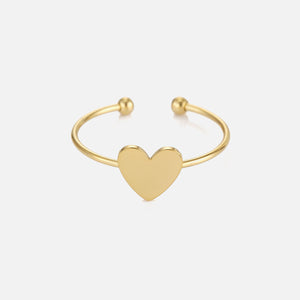 Ring basic hart goud