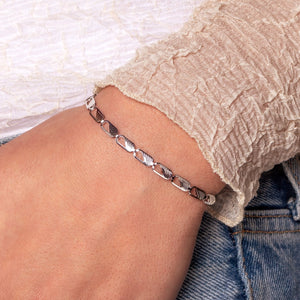 Armband classic schakel zilver
