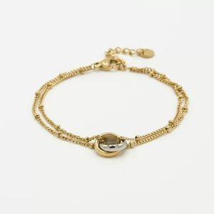 Armband connected goud