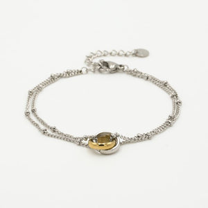 Armband connected zilver