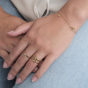 Armband extra love goud