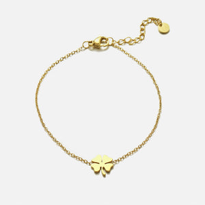 Armband klavervier goud