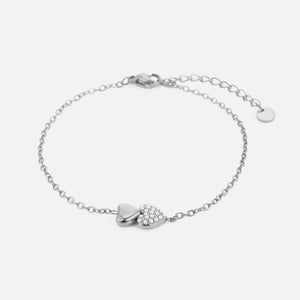 Armband loved heart zilver