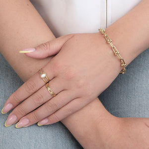 Armband lux link goud