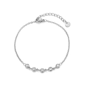 Armband met zirkonia zilver