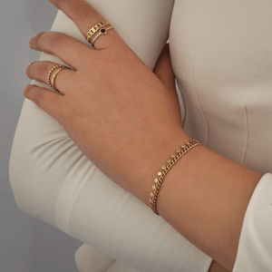 Armband muntjes goud