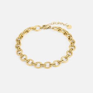 Armband ronde schakels goud