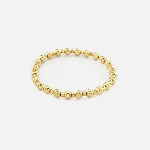 Armband stretch bolletjes goud