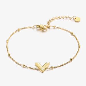 Armband V goud