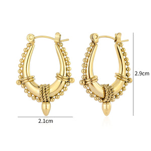 Bali glow oorbellen goud