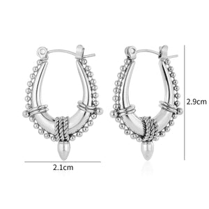 Bali glow oorbellen zilver