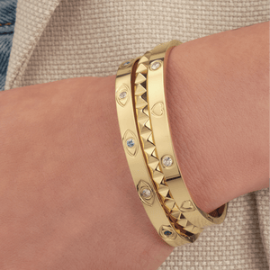 Bangle hartjes goud