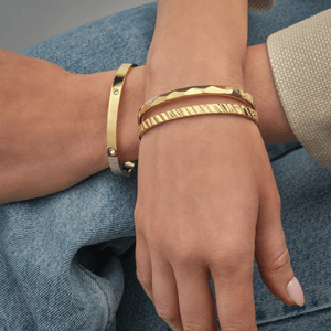 Bangle steentjes goud