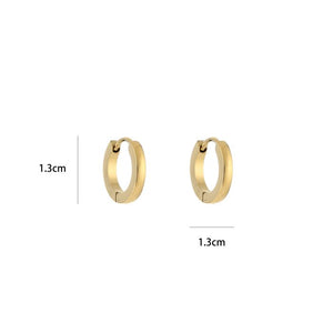 Basic creool oorbellen klein goud