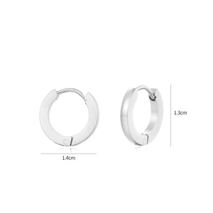 Basic creool oorbellen klein zilver