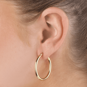 Basic hoops 3cm goud