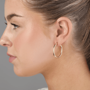 Basic hoops 3cm goud