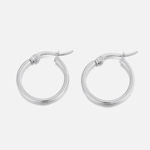 Basic hoops 3cm zilver