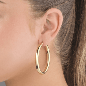 Basic hoops 5cm goud