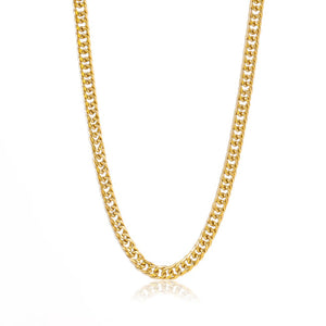 Basic schakelketting dun goud