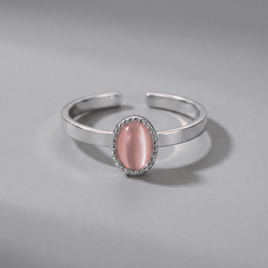 Birthstone ring zilver