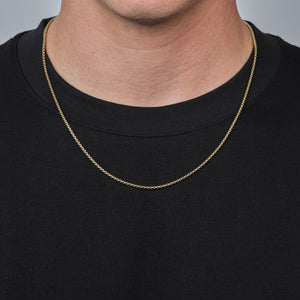 Colier ketting 2mm Goud