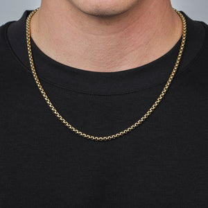 Colier ketting 4mm Goud