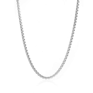 Colier ketting 4mm Zilver