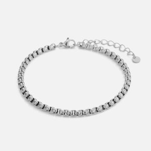 Collier armband 4mm Zilver