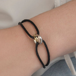 Connected armband trinity goud
