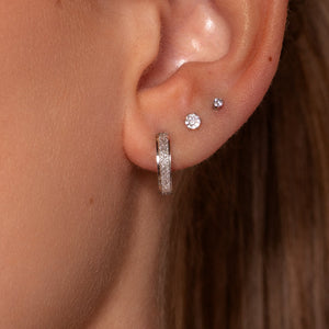 Creolen shine zilver