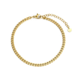 Cuban armband 4mm Goud