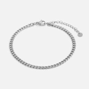 Cuban armband 4mm Zilver