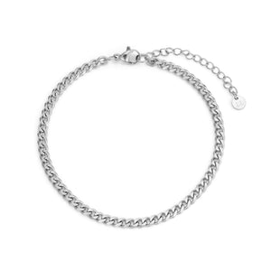 Cuban armband 4mm Zilver