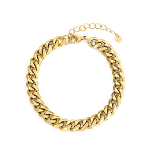 Cuban armband 8mm Goud