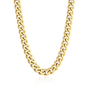 Cuban ketting 10mm Goud
