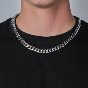 Cuban ketting 10mm Zilver