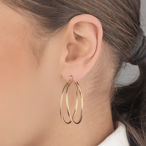 Dubbel hoops goud