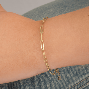 Armband kleine schakels goud