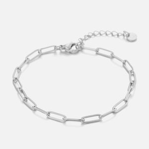 DYO Armband paperclip zilver