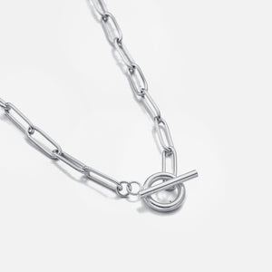 DYO Kapittelslot ketting zilver