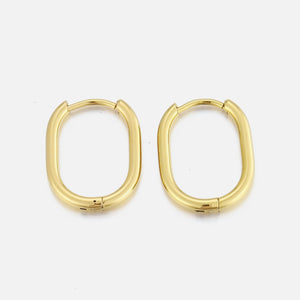 DYO premium ovalen oorbellen 2 cm goud