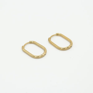 DYO premium ovalen oorbellen 2 cm goud