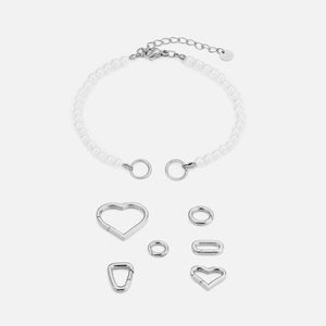 DYO Premium parel armband zilver