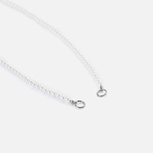 DYO premium parel ketting zilver