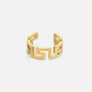 Ear cuff lux patroon goud