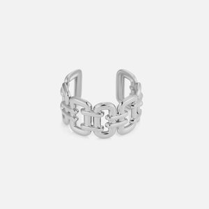 Ear cuff statement schakels zilver
